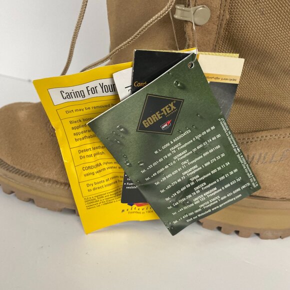 NWT Belleville Boots Gore-Tex 790A Men's Size 7.5 Military Combat Desert Tan - Picture 6 of 16